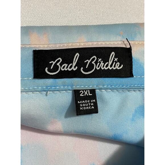 Bad Birdie Cotton Candy Polo Shirt Men’s Size 2XL Pastel Blue & Pink - Picture 9 of 9